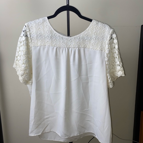 Talbots Tops - Talbots Ivory Lace Blouse